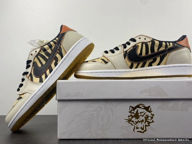 Official Maikesneakers Tiger Year OG of Low the Air DH6932-100 Jordan 1 0731